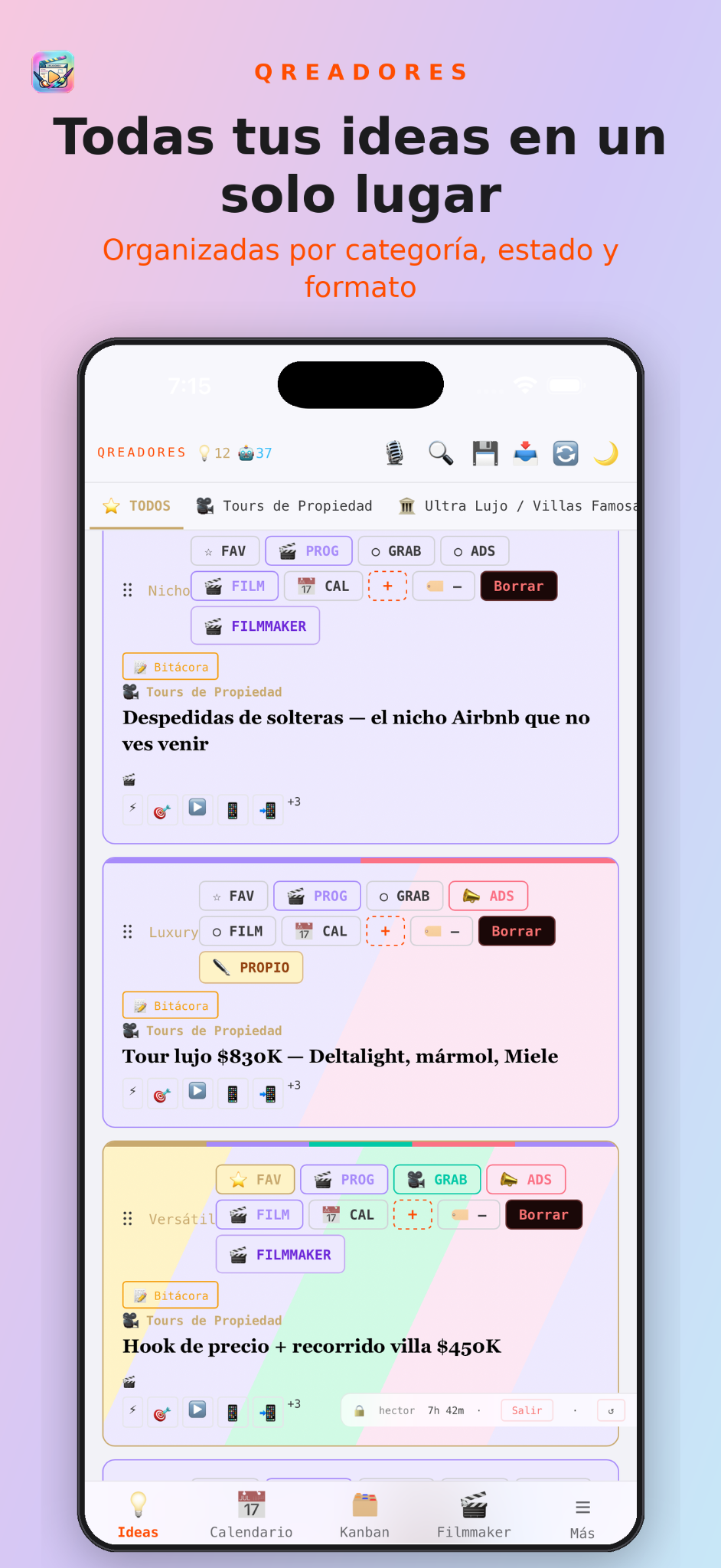 Qreadores — Ideas