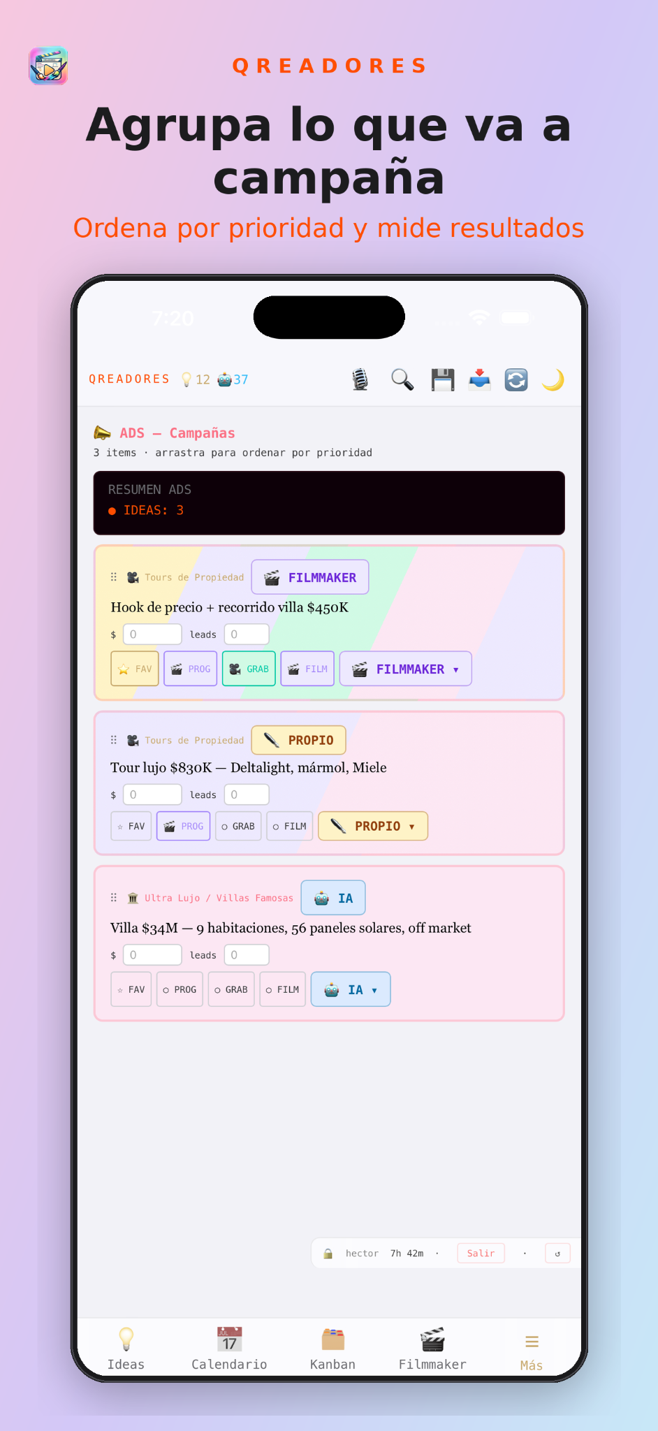 Qreadores — Ads